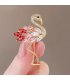XSB150 - Gemstone Swan Saree Brooch